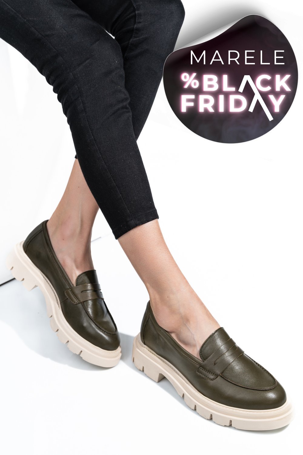 MOCASINI KHAKI PIELE NATURALA 1S770042