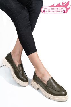MOCASINI KHAKI PIELE NATURALA 1S770042