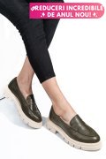 MOCASINI KHAKI PIELE NATURALA 1S770042