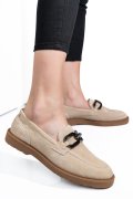 MOCASINI TAUPE PIELE NATURALA INTOARSA 1S771205