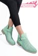 Ghete verde deschis piele naturala 2pc21817np