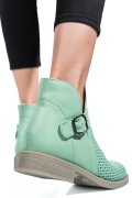 GHETE VERDE DESCHIS PIELE NATURALA 2PC21817NP