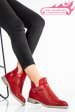 Ghete rosii piele naturala 2s7721817np