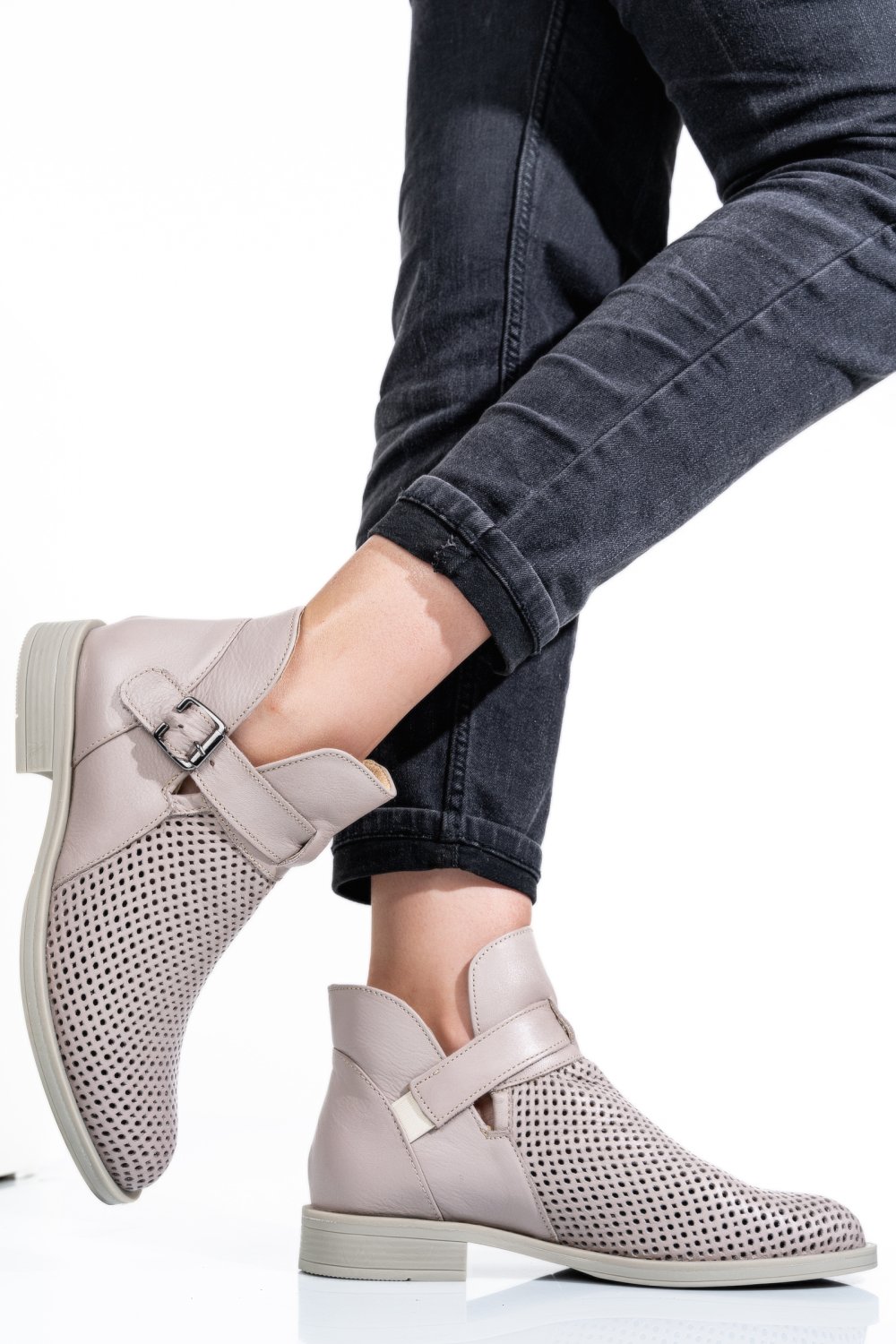 GHETE BEJ PIELE NATURALA 2PC21817NP