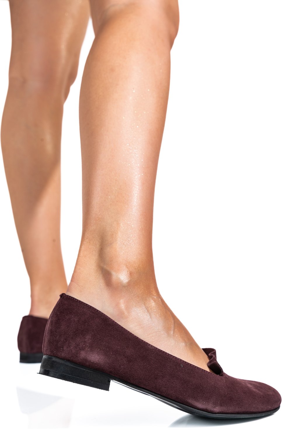 BALERINI VISINII PIELE NATURALA INTOARSA 3S7704