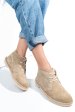 Ghete bej piele naturala intoarsa gs77y5234