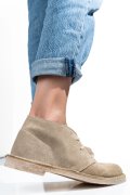 GHETE BEJ PIELE NATURALA INTOARSA GS77Y5234