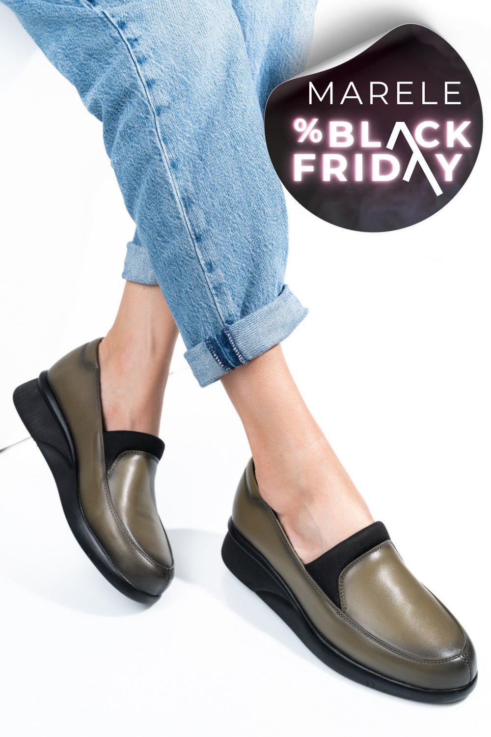 PANTOFI KHAKI PIELE NATURALA 4S7738