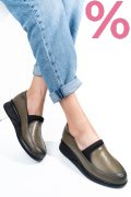 PANTOFI KHAKI PIELE NATURALA 4S7738