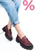 MOCASINI WINE PIELE NATURALA 3S7799B