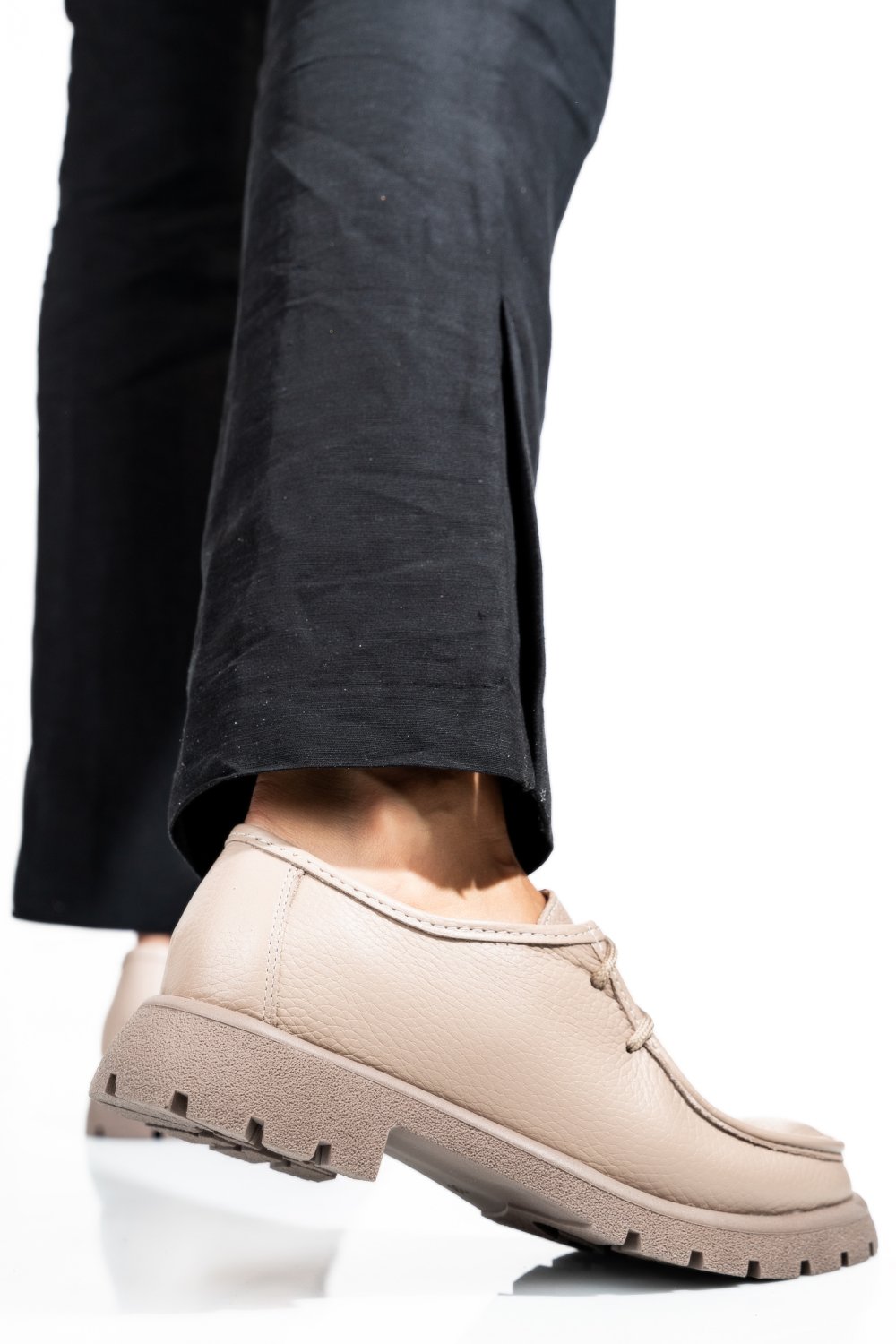 MOCASINI TAUPE PIELE NATURALA 4PC247