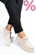 MOCASINI BEJ PIELE NATURALA 4PC247