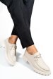 Mocasini bej piele naturala 4pc247