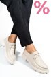 Mocasini bej piele naturala 4pc247