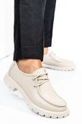 MOCASINI BEJ PIELE NATURALA 4PC247
