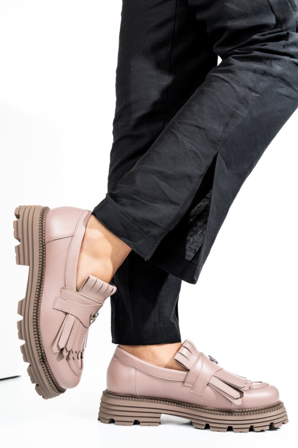 MOCASINI DAMA PIELE NATURALA NUDE 3S7795