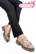 MOCASINI DAMA PIELE NATURALA NUDE 3S7795