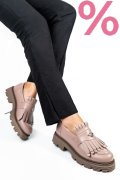 MOCASINI DAMA PIELE NATURALA NUDE 3S7795