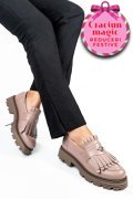MOCASINI DAMA PIELE NATURALA NUDE 3S7795