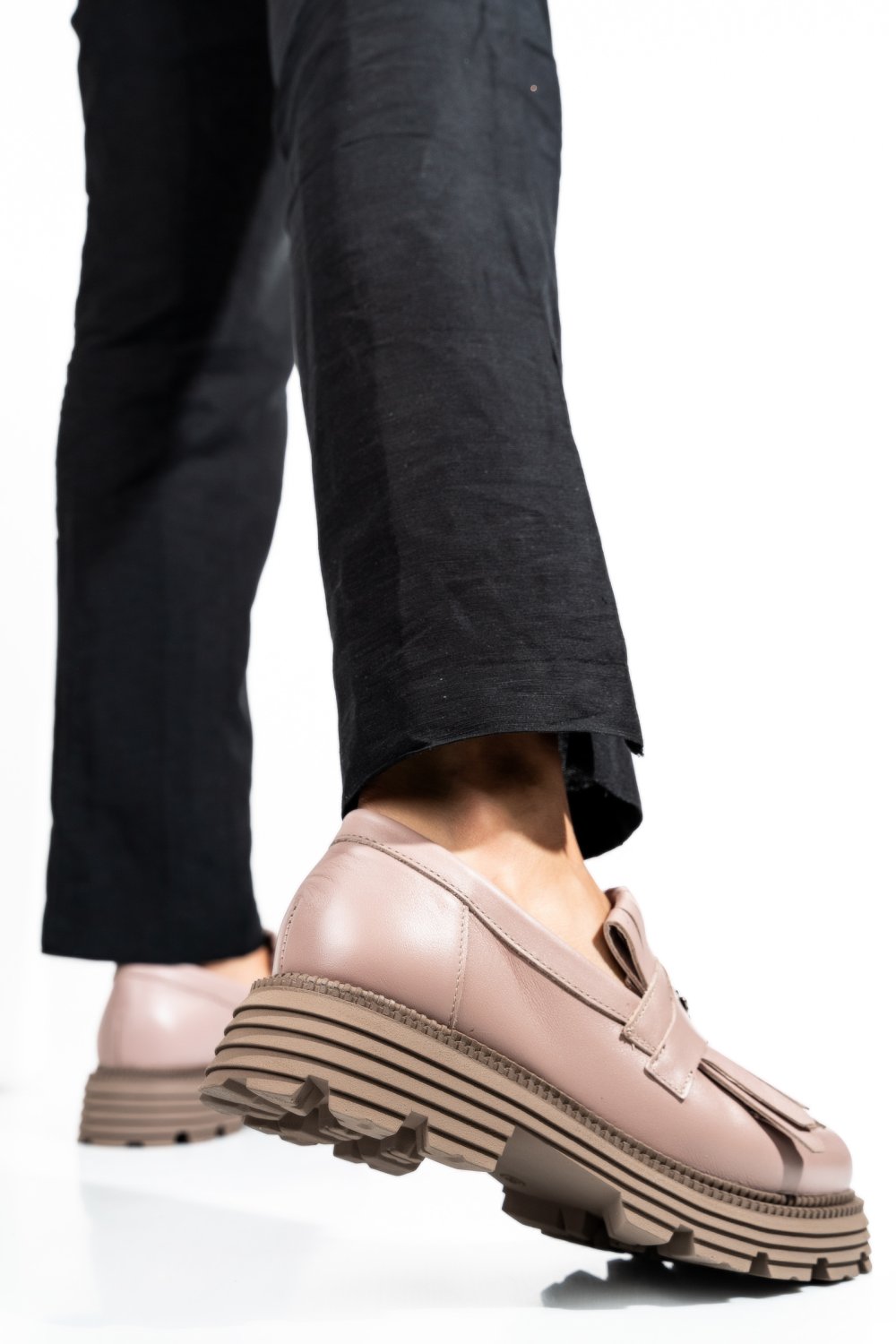 MOCASINI DAMA PIELE NATURALA NUDE 3S7795