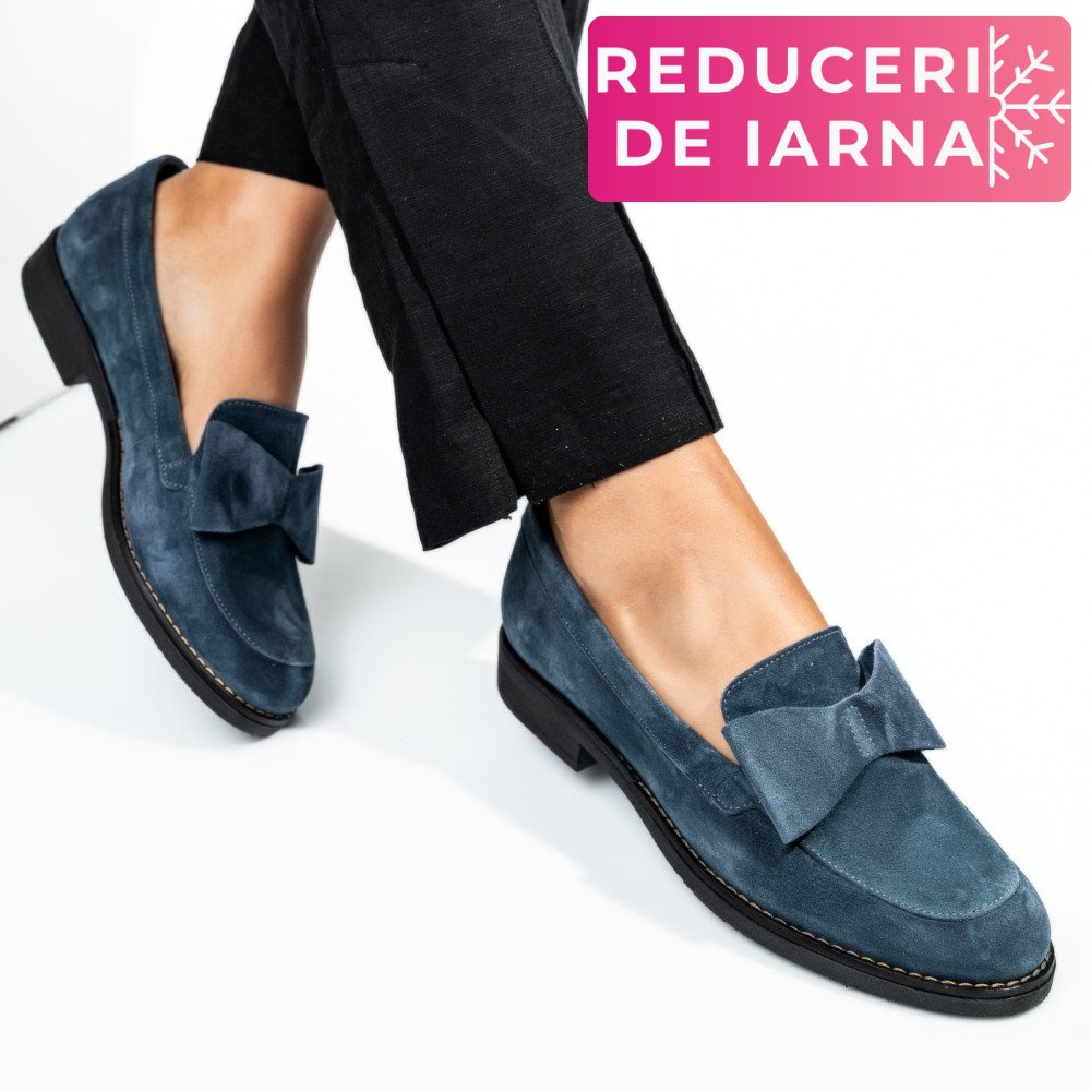 MOCASINI BLEUMARIN PIELE NATURALA INTOARSA 2S77110