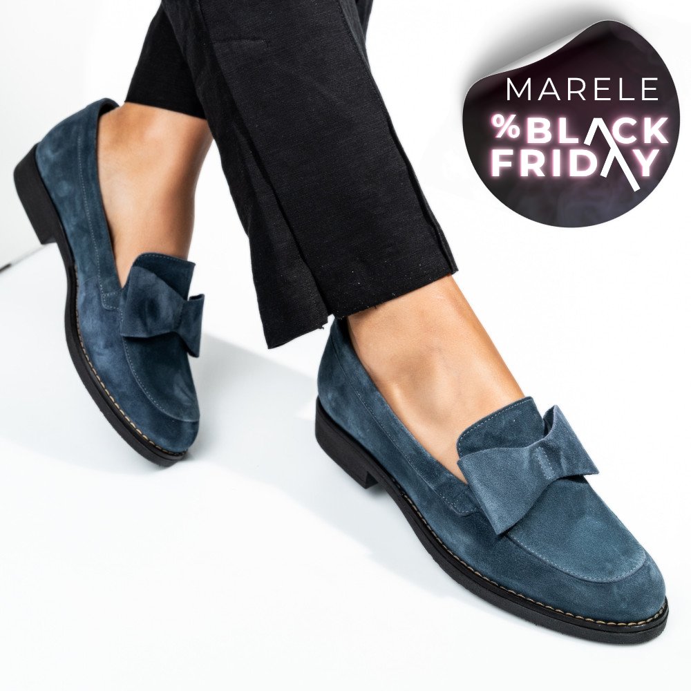 MOCASINI BLEUMARIN PIELE NATURALA INTOARSA 2S77110