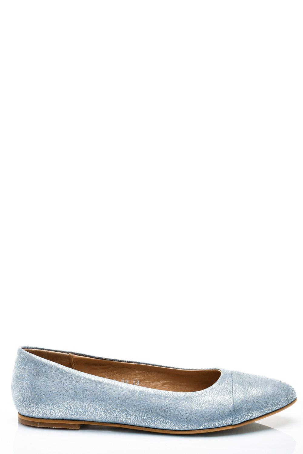 BALERINI ALBASTRU ARGINTIU PIELE NATURALA 1PC06