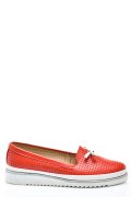 MOCASINI ROSII PIELE NATURALA 1PC07