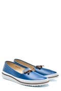 MOCASINI ALBASTRI PIELE NATURALA 1PC07