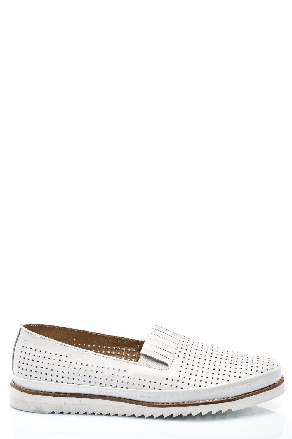 MOCASINI ALBI PIELE NATURALA 2PC36