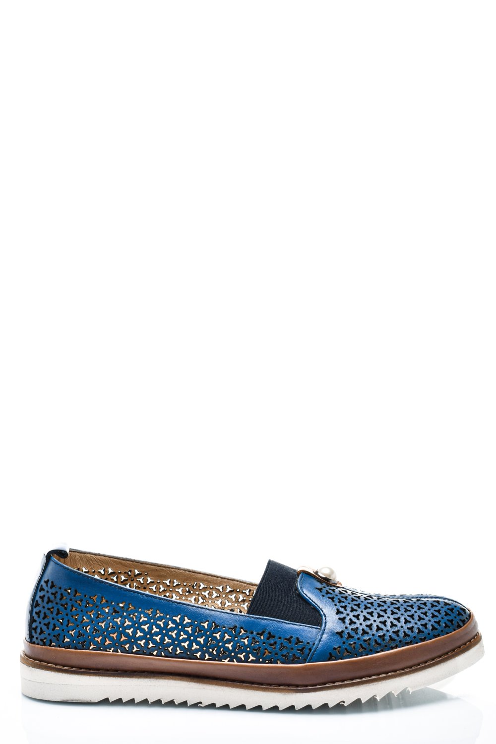MOCASINI ALBASTRI PIELE NATURALA 1PC25