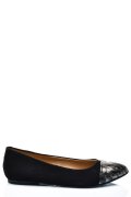 BALERINI NEGRU ARGINTIU PIELE NATURALA INTOARSA 1PC06