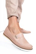 MOCASINI ROZ PIELE NATURALA 2PC36