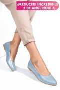 BALERINI ALBASTRU ARGINTIU PIELE NATURALA 1PC06