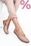 MOCASINI ROZ PIELE NATURALA 1PC26