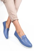 MOCASINI ALBASTRI PIELE NATURALA 2PC36