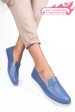 Mocasini albastri piele naturala 2pc36