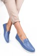 Mocasini albastri piele naturala 2pc36