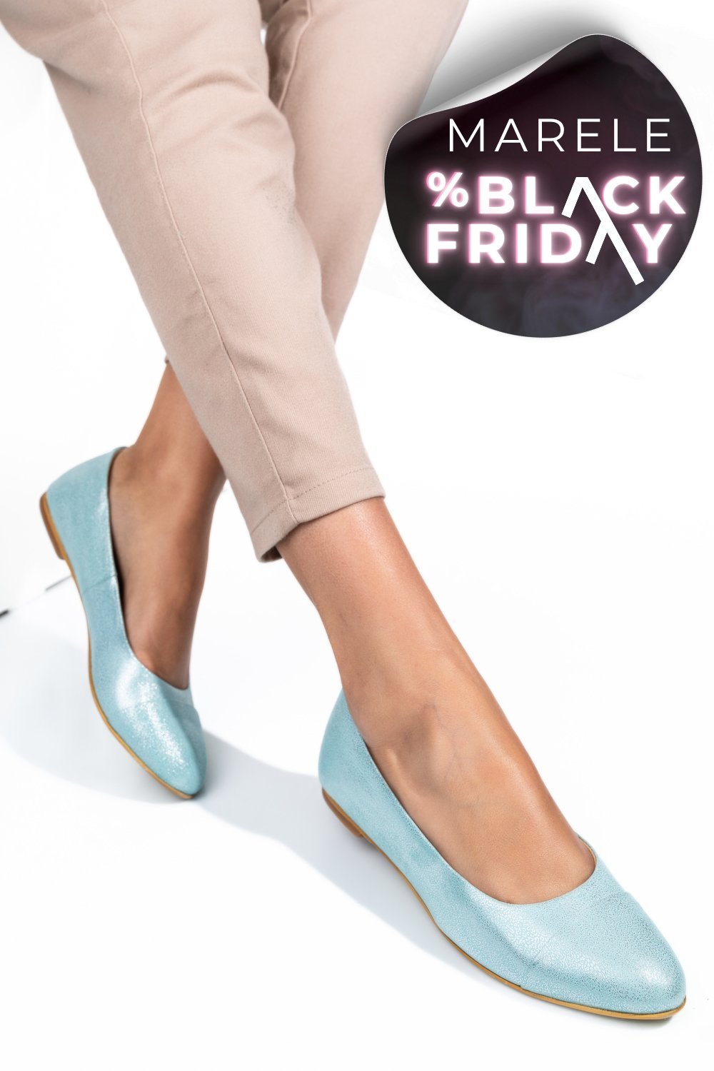 BALERINI VERDE SIDEF PIELE NATURALA 1PC06