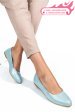 Balerini verde sidef piele naturala 1pc06