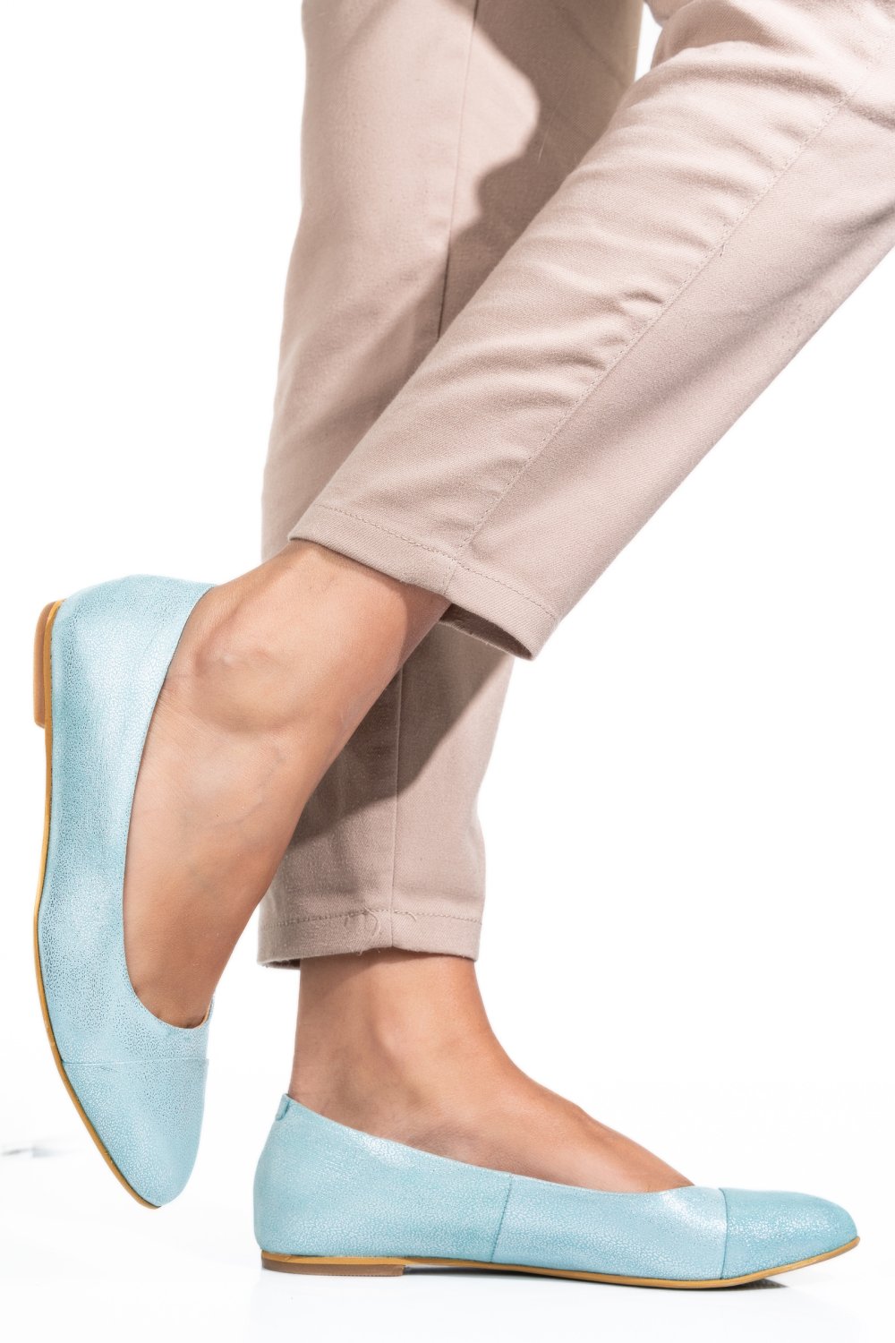 BALERINI VERDE SIDEF PIELE NATURALA 1PC06