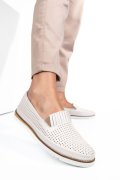 MOCASINI BEJ PIELE NATURALA 2PC36