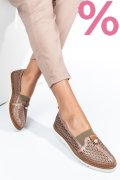 MOCASINI ROZ PIELE NATURALA 1PC25