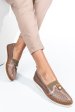 Mocasini roz piele naturala 1pc25