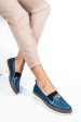 Mocasini albastri piele naturala 1pc25