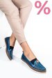 Mocasini albastri piele naturala 1pc25