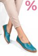 Mocasini turcoaz piele naturala 1pc26