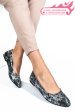 Balerini negru argintiu piele naturala 1pc12