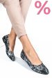 Balerini negru argintiu piele naturala 1pc12