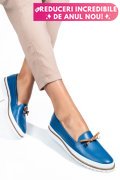 MOCASINI ALBASTRI PIELE NATURALA 1PC07